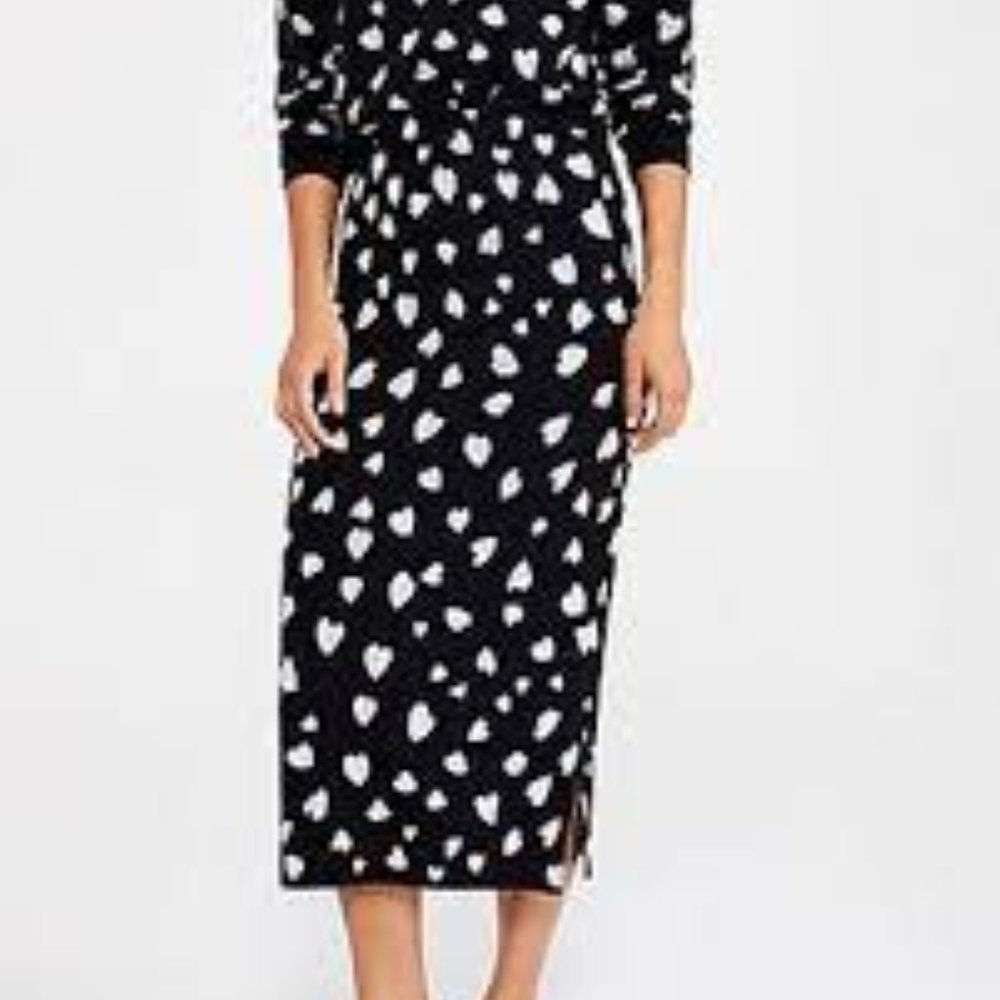 New Ann Taylor Heart Sweater Skirt